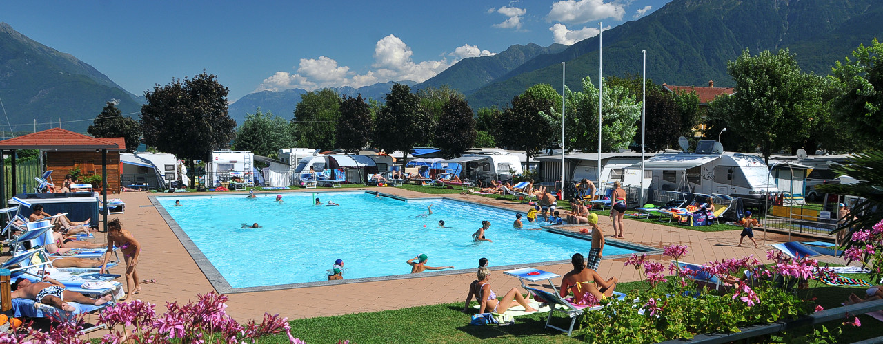 camping mit schwimmbad Domaso Comer see